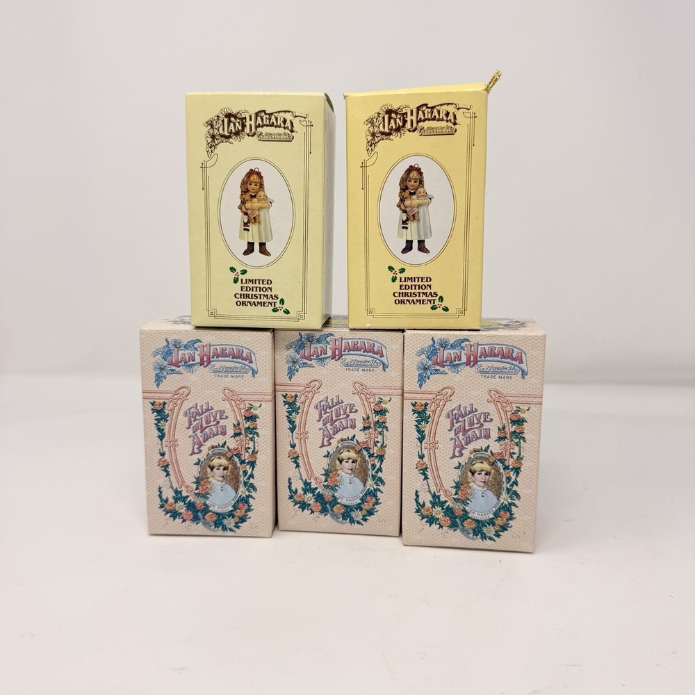 Jan Hagara Vintage‎ 
 Christmas Ornament Figurine Lot of 6 w/ Boxes - Picture 10 of 11